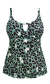 Jungle Bay Olive Non Wired Moulded Tankini Top, Special Order XL - 6XL