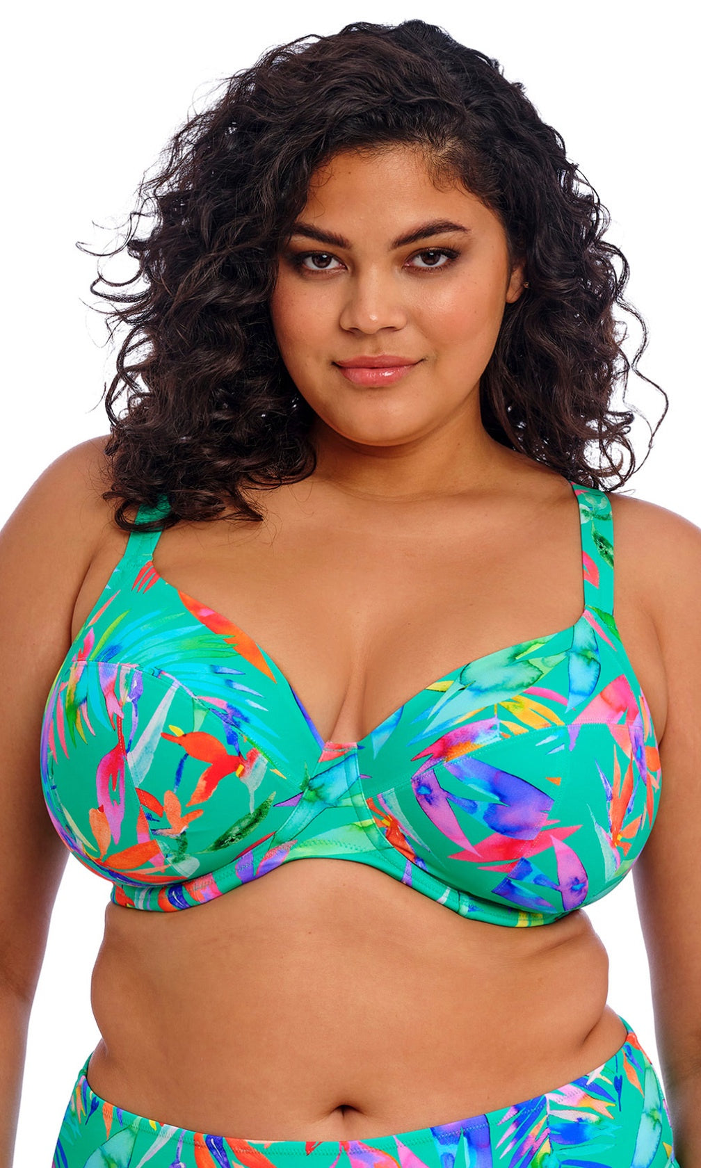 Toyama Tides Jade UW Plunge Bikini Top, Special Order E Cup to JJ Cup