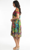 Rayon/Linen Dress Oversize Short Sleeve El Paso