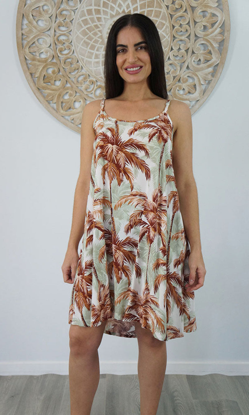 Rayon Dress Folly Coconut Grove, More Colours