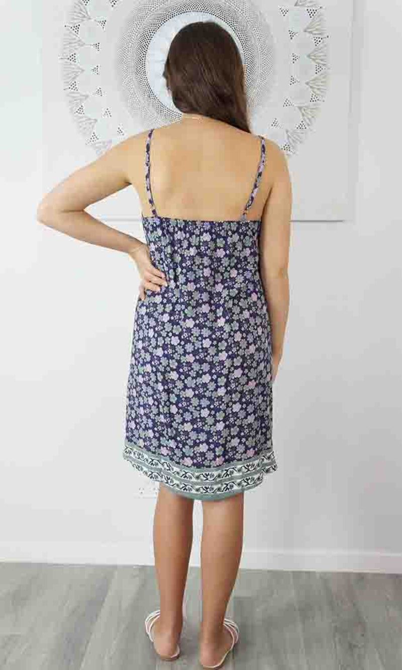Rayon Dress Folly Dahlia Charcoal