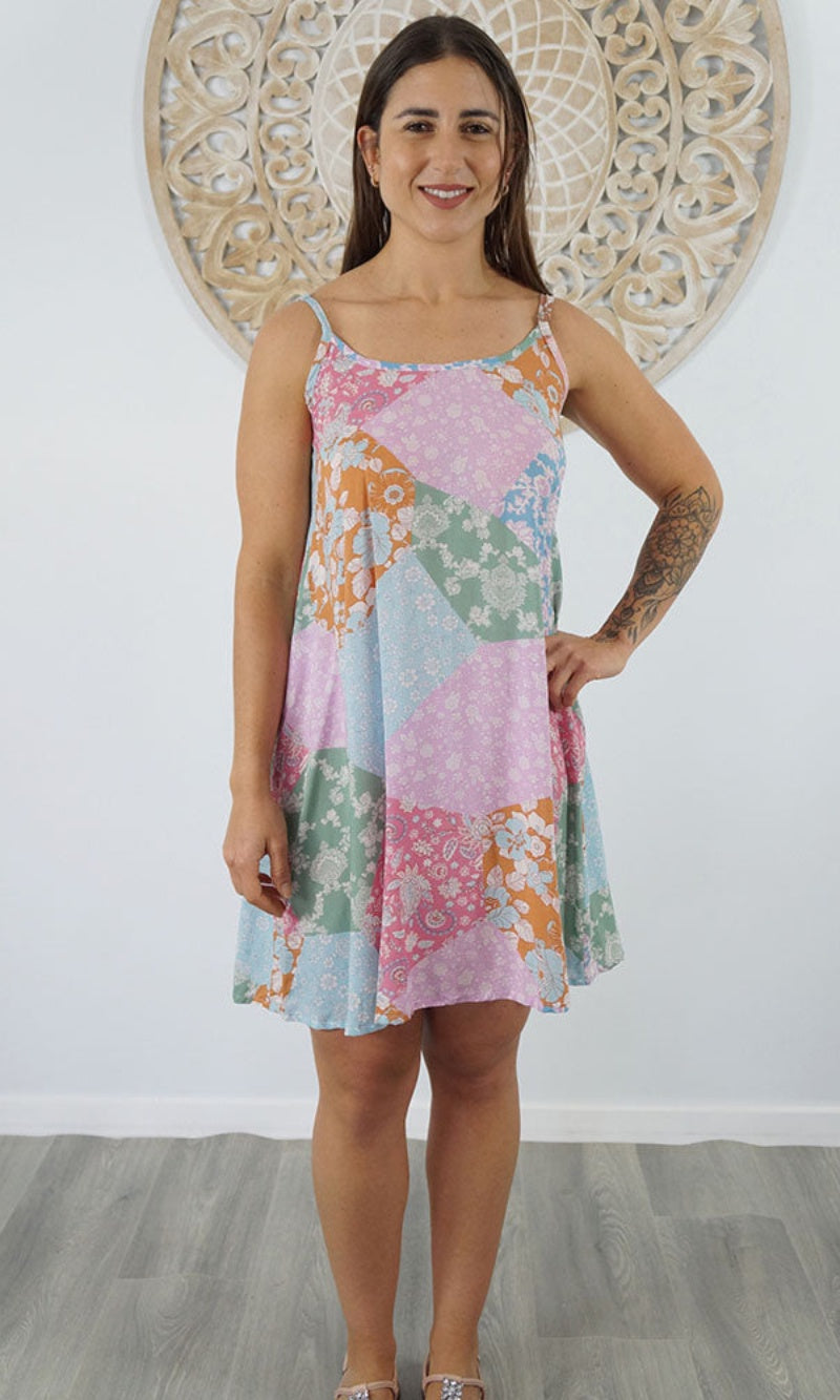 Rayon Dress Folly Patchwork, More Colours