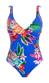 Halkidiki Ultramarine UW Plunge Swimsuit, Special Order D Cup to G Cup