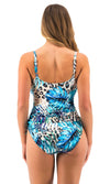 Kabini Oasis Aegean UW Twist Front Tankini, Special Order D Cup to H Cup.