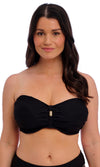 Beach Waves Black UW Bandeau Bikini Top, Special Order D Cup to G Cup