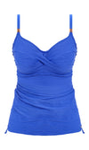 Beach Waves Ultramarine UW Twist Front Tankini, Special Order D Cup to H Cup