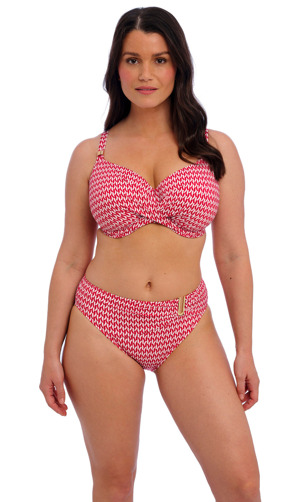 Koh Lipe Radiant Red UW Full Cup Bikini Top, Special Order D Cup to H Cup