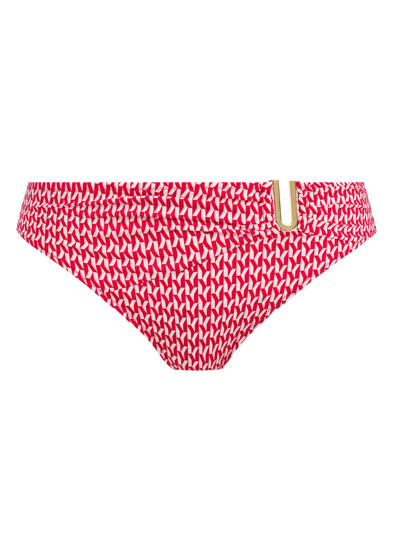 Koh Lipe Radiant Red Mid Rise Bikini Brief, Special Order XS - 2XL