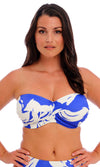 Rabida Island Ultramarine UW Twist Bandeau Bikini Top, Special Order D Cup to G Cup