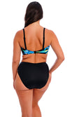 Talm Beach Black UW Twist Bandeau Bikini Top, Special Order D Cup to G Cup