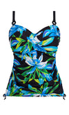 Talm Beach Black UW Twist Front Tankini, Special Order D Cup to H Cup