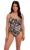 Aruba Nights Black & Cream UW Adjustable Side Tankini, Special Order D Cup to H Cup