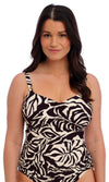 Aruba Nights Black & Cream UW Adjustable Side Tankini, Special Order D Cup to H Cup