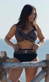 Pemba Island Mocha UW Full Cup Bikini Top, Special Order D Cup to H Cup