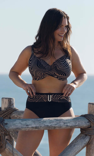 Pemba Island Mocha UW Full Cup Bikini Top, Special Order D Cup to H Cup