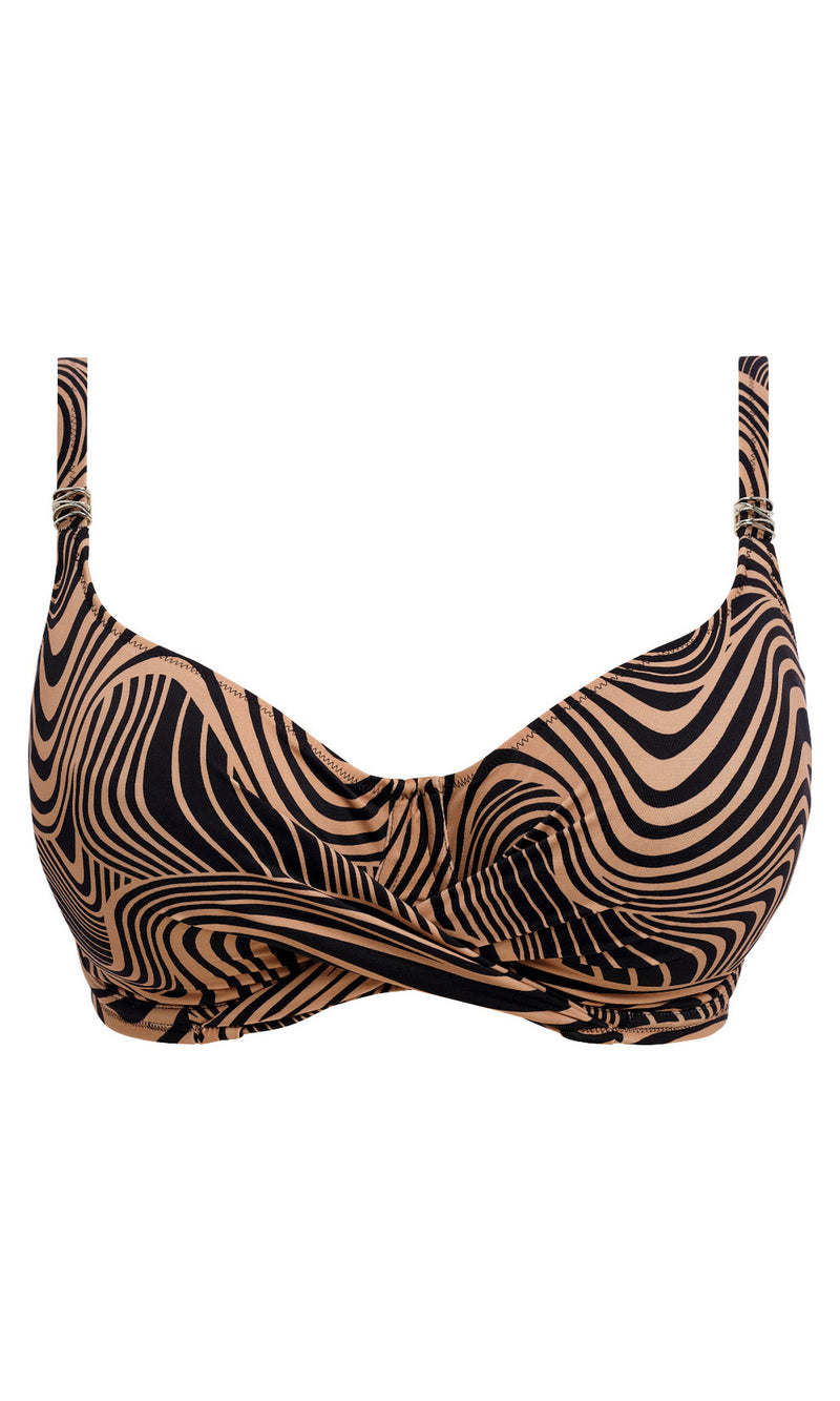 Pemba Island Mocha UW Full Cup Bikini Top, Special Order D Cup to H Cup