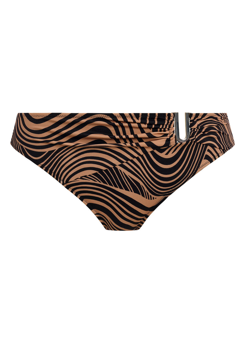 Pemba Island Mocha Mid Rise Bikini Brief, Special Order XS - 2XL
