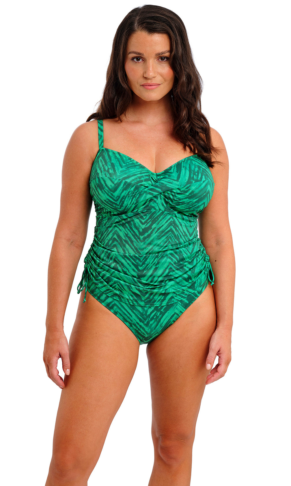 Punta Mita Emerald UW Twist Front Tankini, Special Order D Cup to H Cup