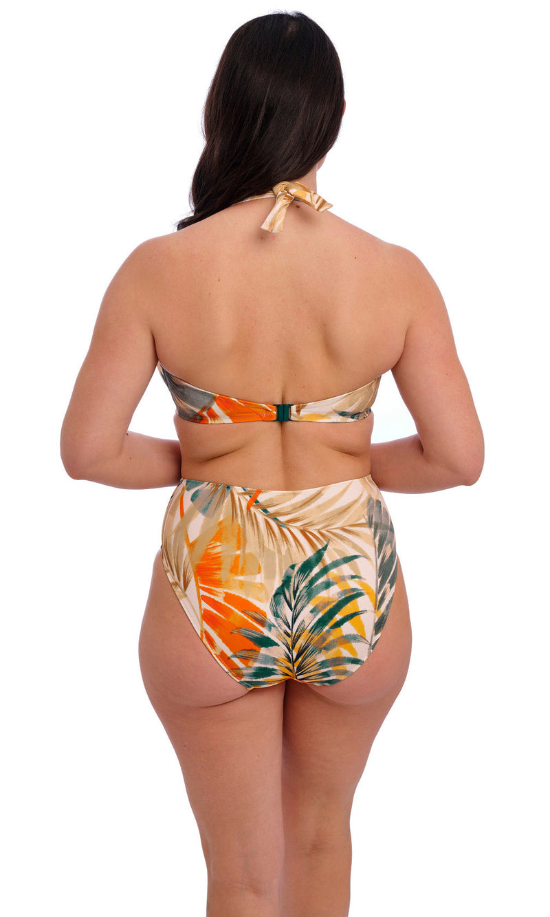 Maya Bay Warm Sunset UW Halter Bikini Top, Special Order D Cup to H Cup