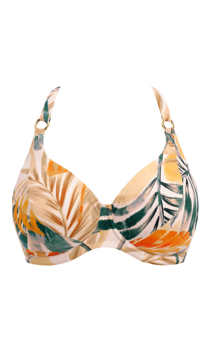 Maya Bay Warm Sunset UW Halter Bikini Top, Special Order D Cup to H Cup