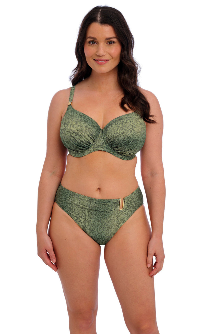 Maya Bay Peridot Mid Rise Bikini Brief, Special Order XS - 2XL