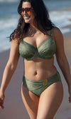 Maya Bay Peridot Mid Rise Bikini Brief, Special Order XS - 2XL
