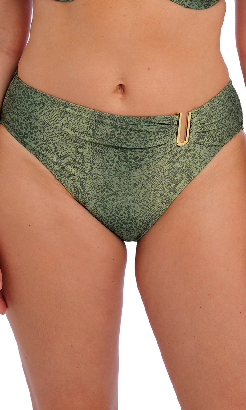 Maya Bay Peridot Mid Rise Bikini Brief, Special Order XS - 2XL