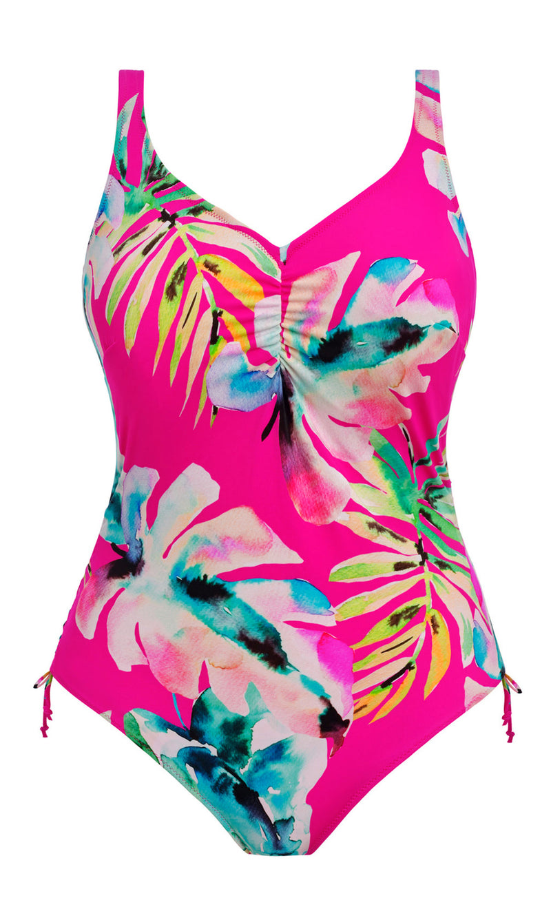 Carabelita Peony UW V-neck Swimsuit With Adjustable Leg, Special Order D Cup to J Cup