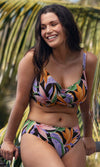 Mykonos Cove Black UW Full Cup Bikini Top, Special Order D Cup to H Cup