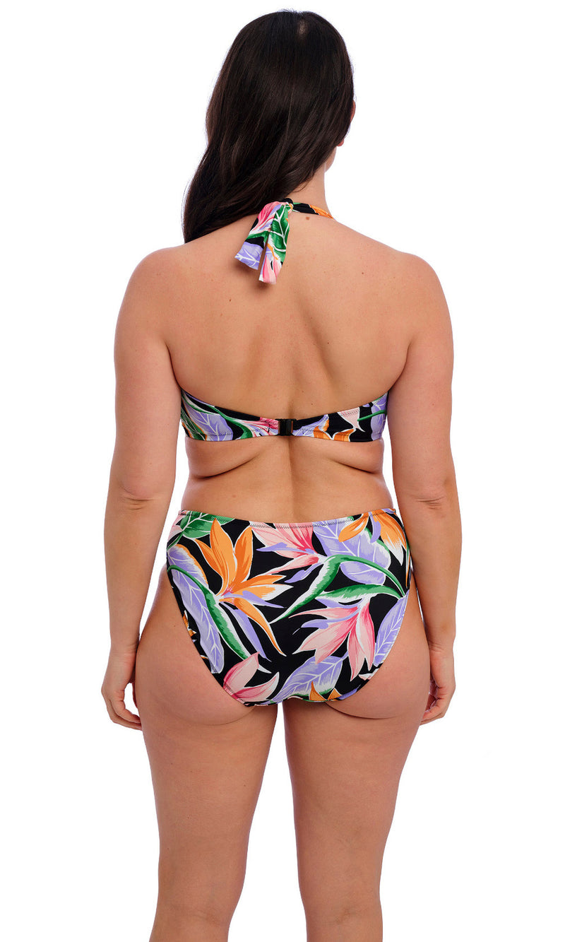 Mykonos Cove Black UW Twist Bandeau Bikini Top, Special Order D Cup to G Cup