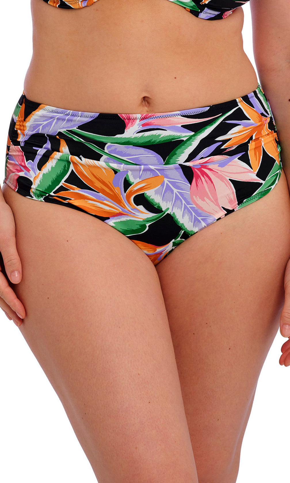 Mykonos Cove Black Full Bikini Brief, Special Order S - 2XL