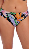 Mykonos Cove Black Mid Rise Bikini Brief, Special Order XS - 2XL