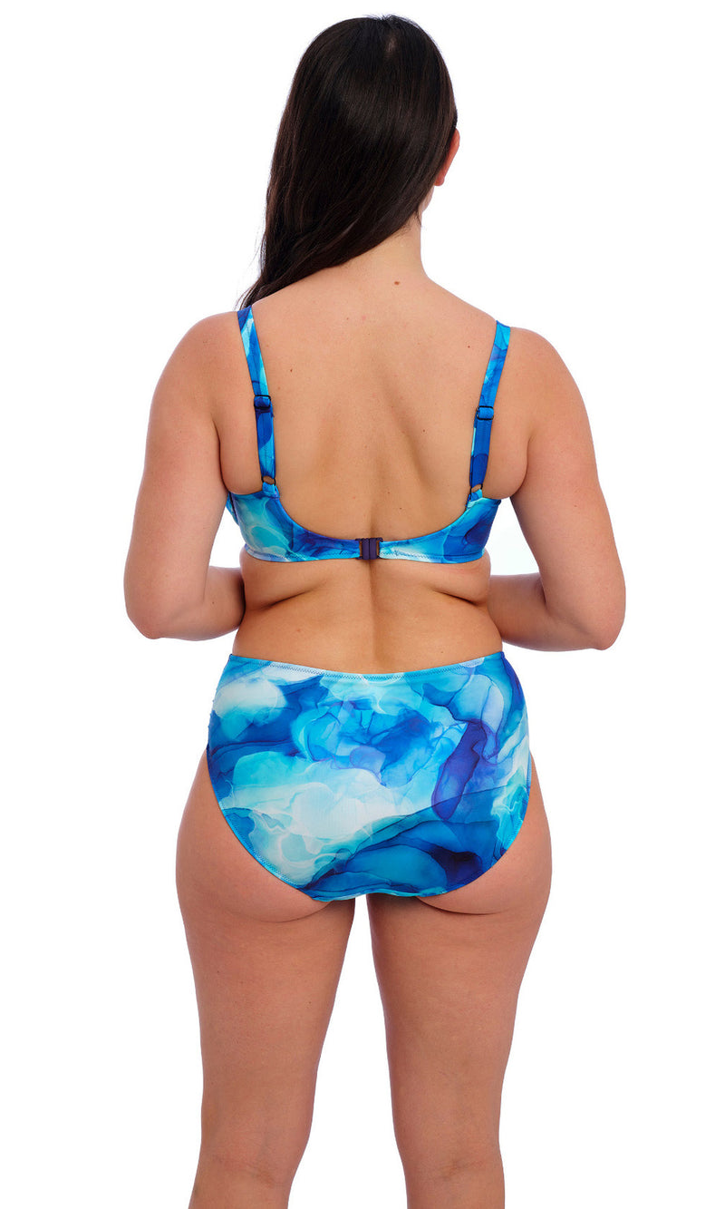 Saunton Sands Dazzling Blue UW Gathered Full Cup Bikini Top