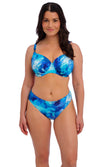 Saunton Sands Dazzling Blue Mid Rise Bikini Brief, Special Order XS - 2XL