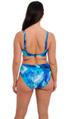 Saunton Sands Dazzling Blue Mid Rise Bikini Brief, Special Order XS - 2XL