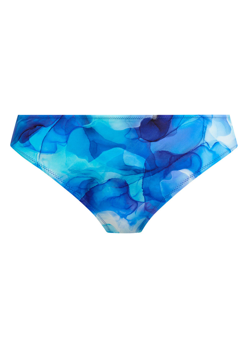 Saunton Sands Dazzling Blue Mid Rise Bikini Brief, Special Order XS - 2XL