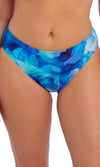 Saunton Sands Dazzling Blue Mid Rise Bikini Brief, Special Order XS - 2XL