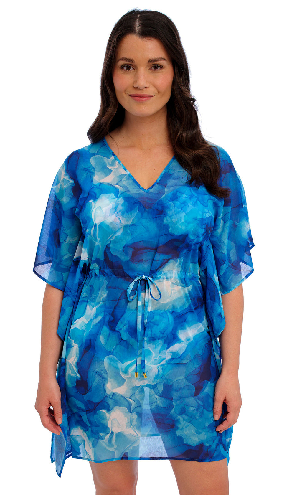 Saunton Sands Dazzling Blue Kaftan, Special Order S - XL