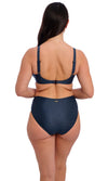 Paros Coast Midnight Sparkle UW Gathered Full Cup Bikini Top, Special Order D Cup to H Cup