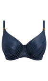 Paros Coast Midnight Sparkle UW Gathered Full Cup Bikini Top, Special Order D Cup to H Cup