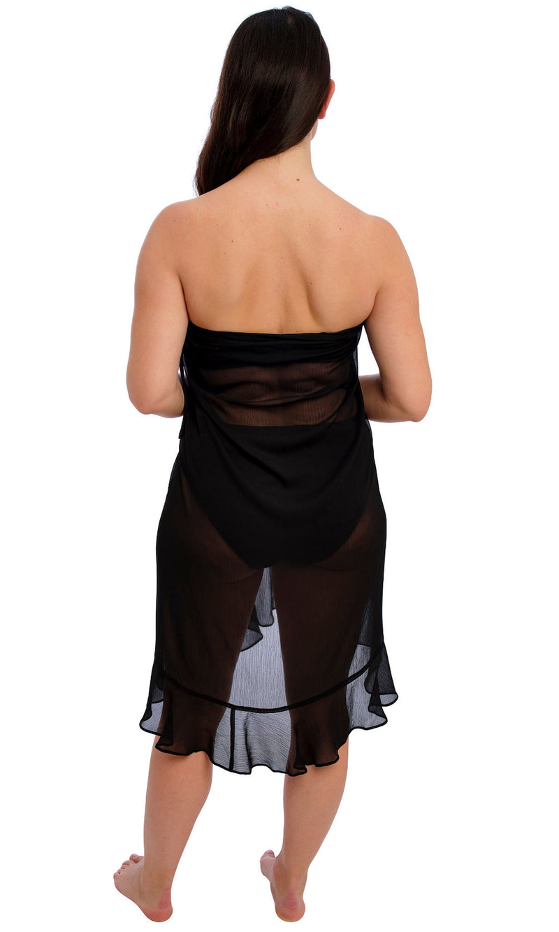 Nauru Black Sarong, Special Order S/M - L/XL