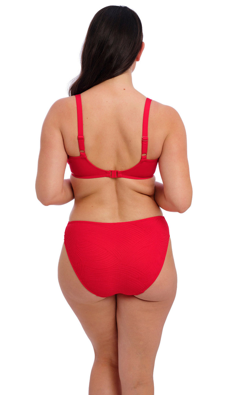 Ottawa Radiant Red UW Wrap Front Full Cup Bikini Top, Special Order D Cup to H Cup