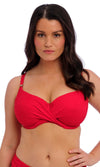 Ottawa Radiant Red UW Wrap Front Full Cup Bikini Top, Special Order D Cup to H Cup