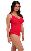 Ottawa Radiant Red UW Twist Front Swimsuit With Adjustable Leg, Special Order D Cup to GG Cup