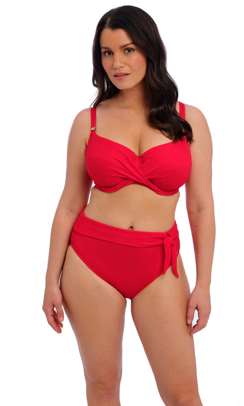 Ottawa Radiant Red High Waist Bikini Brief, Special Order S - 2XL