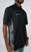 Aboriginal Art Unisex Bamboo (Simpsons) Polo Family