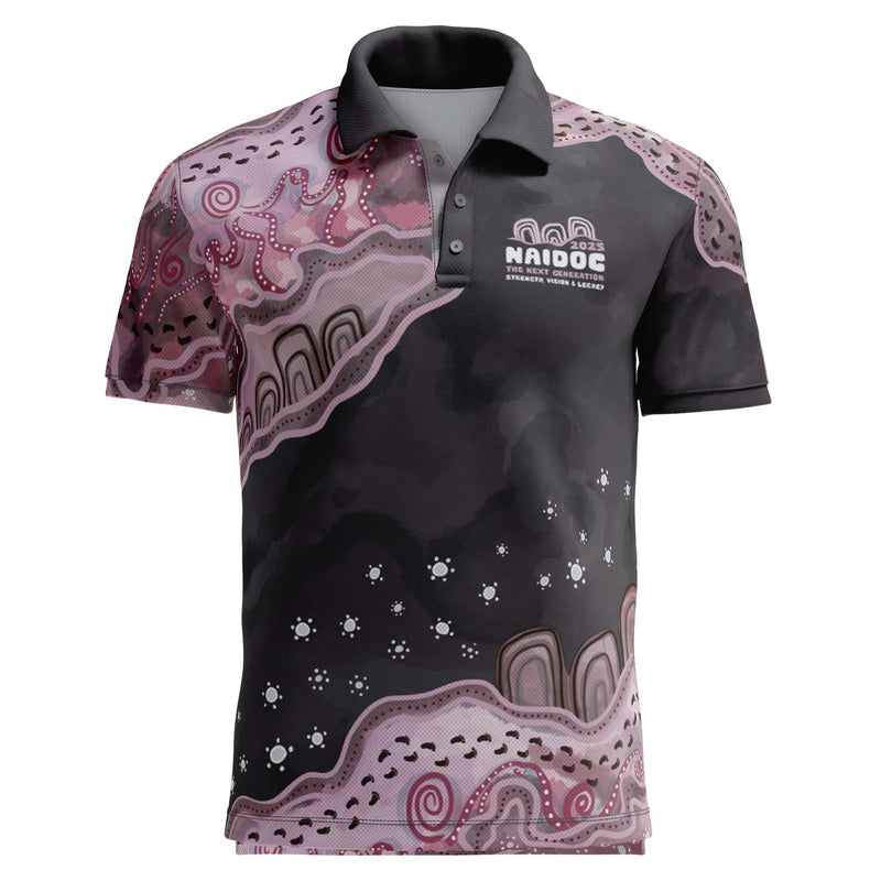 NAIDOC 2025 Aboriginal Art Fitted Polo Midjung