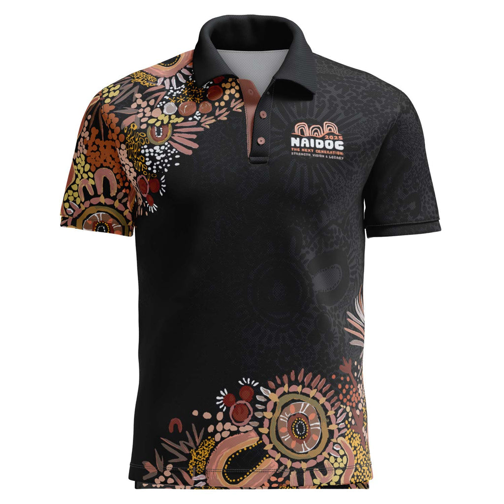 NAIDOC 2025 Aboriginal Art Fitted Polo New Generation (Edition 2)