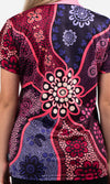 Aboriginal Art Ladies Fitted Polo Friendship