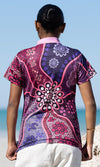 Aboriginal Art Ladies Fitted Polo Friendship